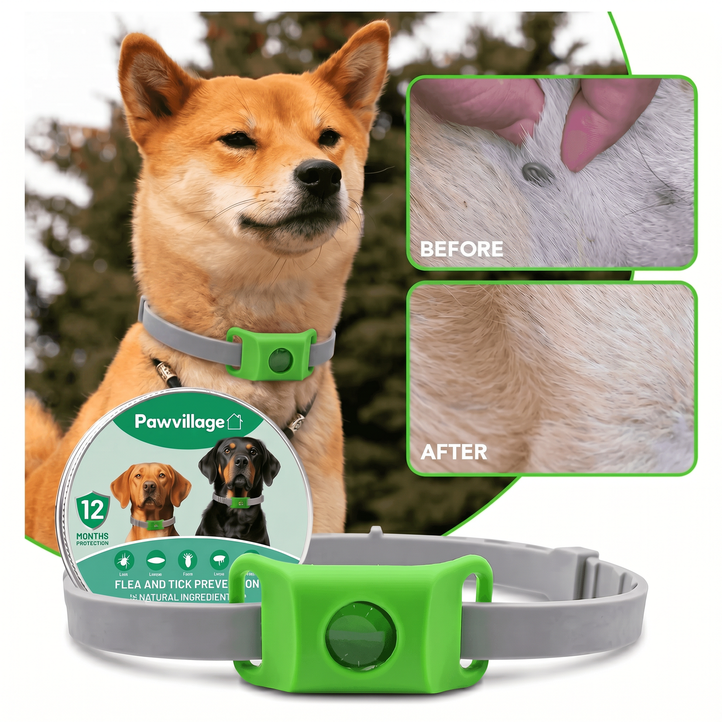 PawShield™ Flea & Tick Collar